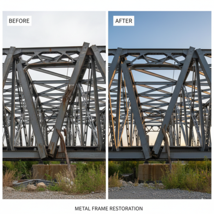 steel metal frame repairs